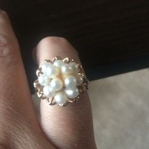 Vintage pearl ring